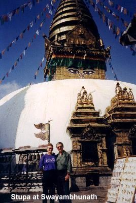 Swayambhunath temple. 