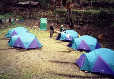 Our tents.